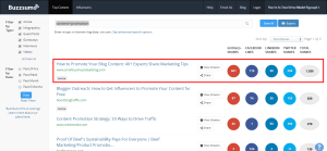 Buzzsumo - Most Shared Posts